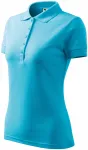Dāmu elegants polo krekls, tirkīza
