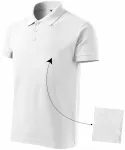 Vīriešu elegants polo krekls, balta